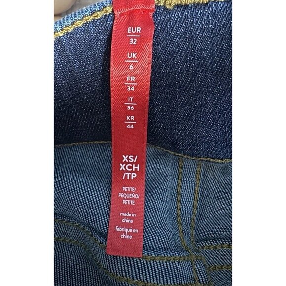 SPANX EveryWear Flare Women's Sz XS Dark Blue Midnight Pull On Jeans #20327Q - Picture 6 of 10